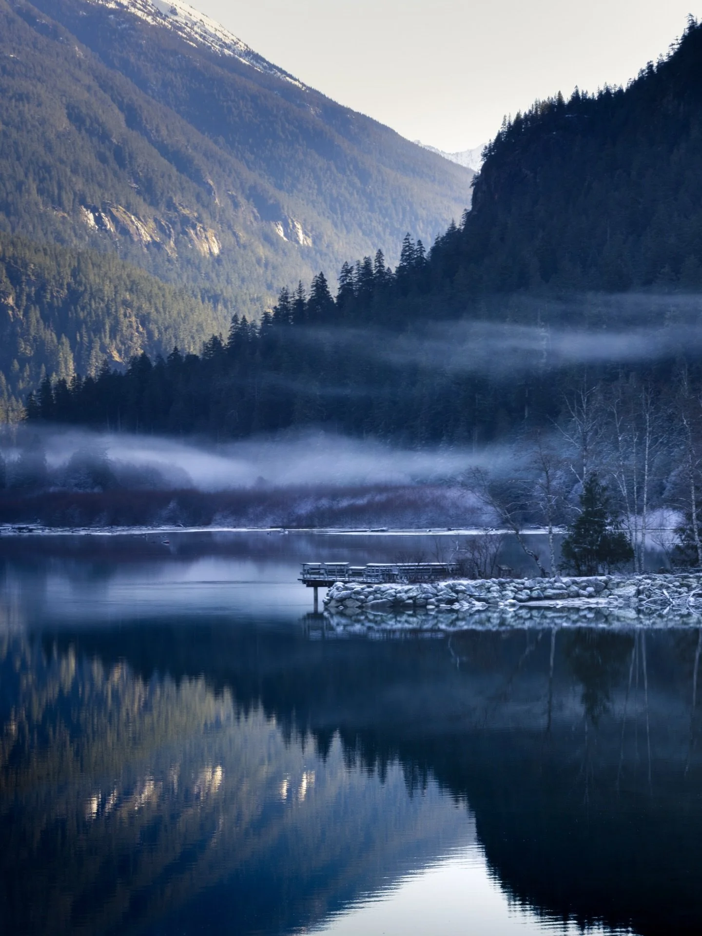 Love that low hanging mist.
&bull;
&bull;
&bull;
&bull;
#diablolake #northwest #washingtonstate #washingtonexplored