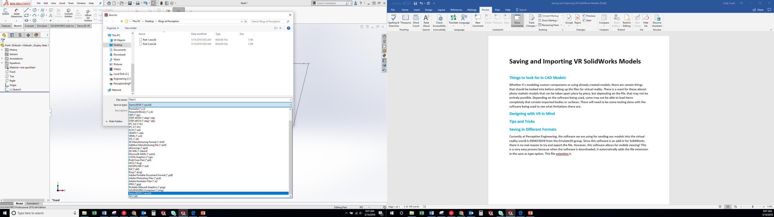 Figure 4 - Saving in the Demo3DVR Format.png