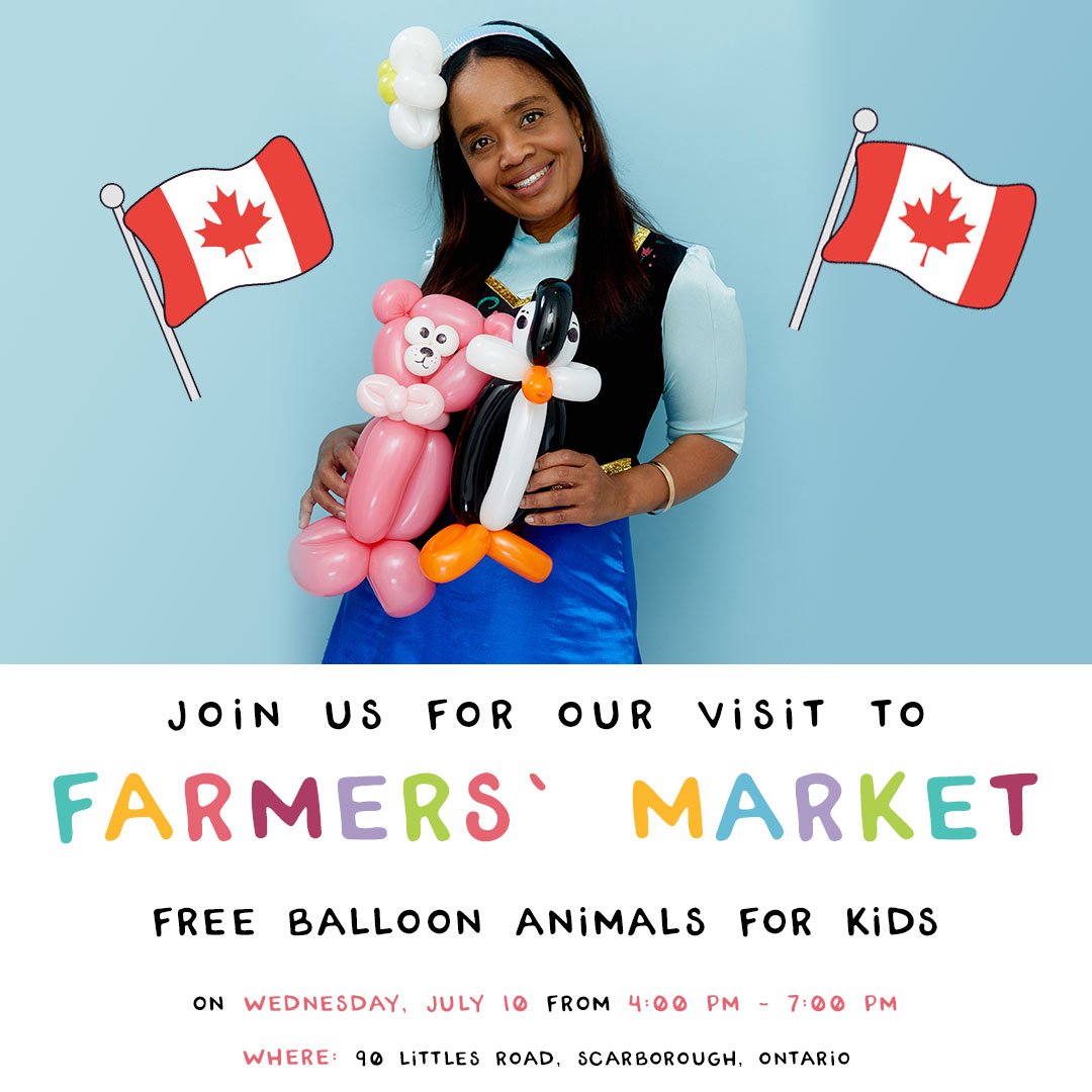Free Balloon Twisting for Kids at Malvern Farmers' Market!