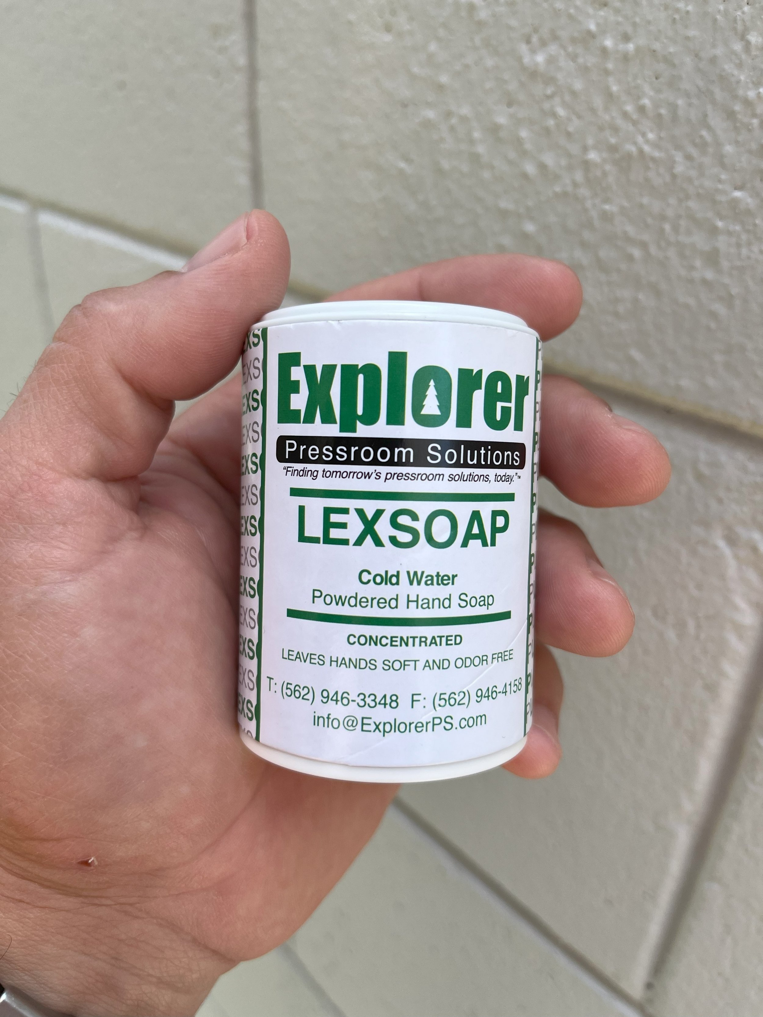 Try a Sample     - LEXSOAP Powdered Hand Soap