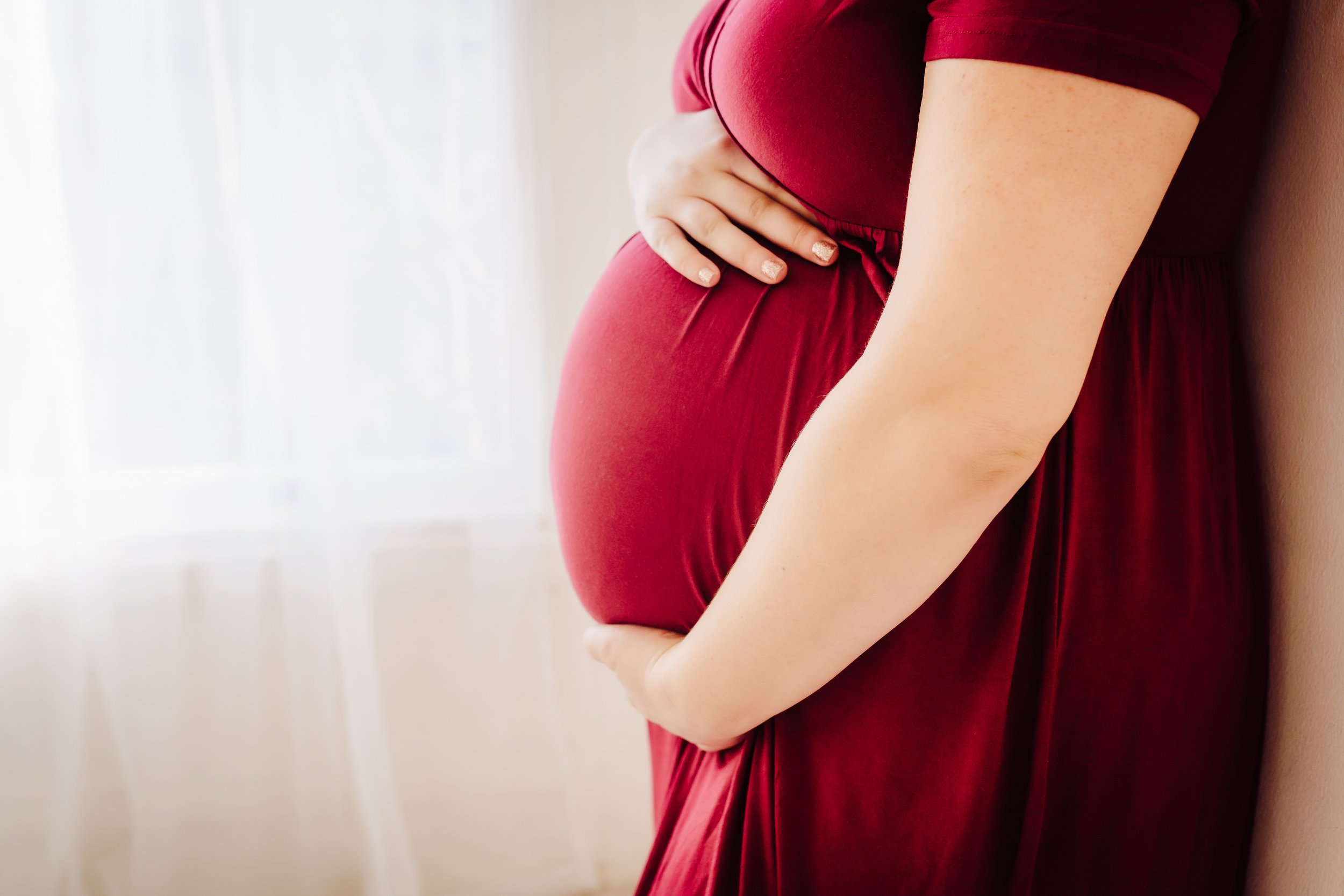 Photograph of mom's pregnant belly