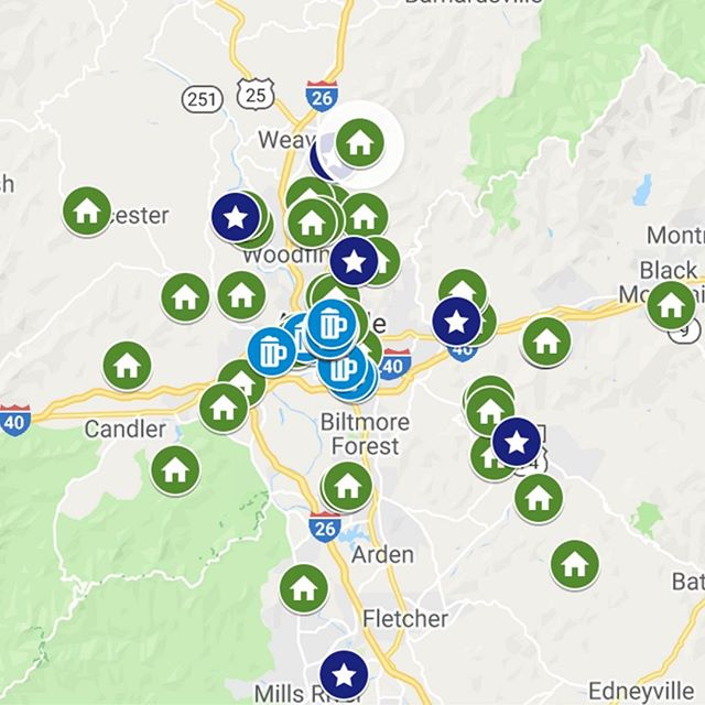 The @ashevillehba's 2019 Parade of Homes is almost upon us. You know, spending two weekends canvasing Asheville looking at nice homes can be exhausting. So, we thought we'd take the AHBA's Parade of Homes map and add in Asheville's top breweries. Now