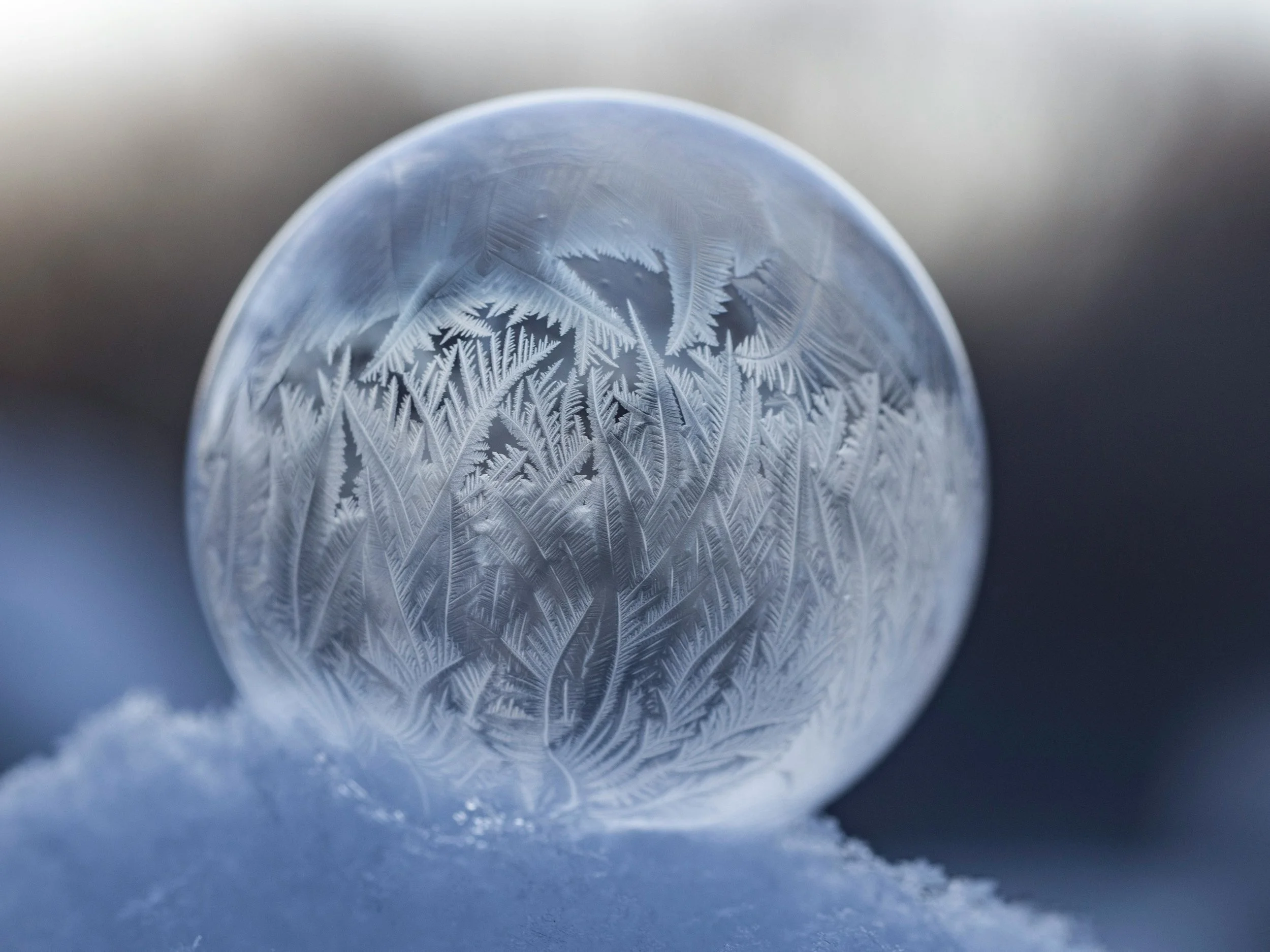 a sphere freezing symbolizing stuck in freeze response