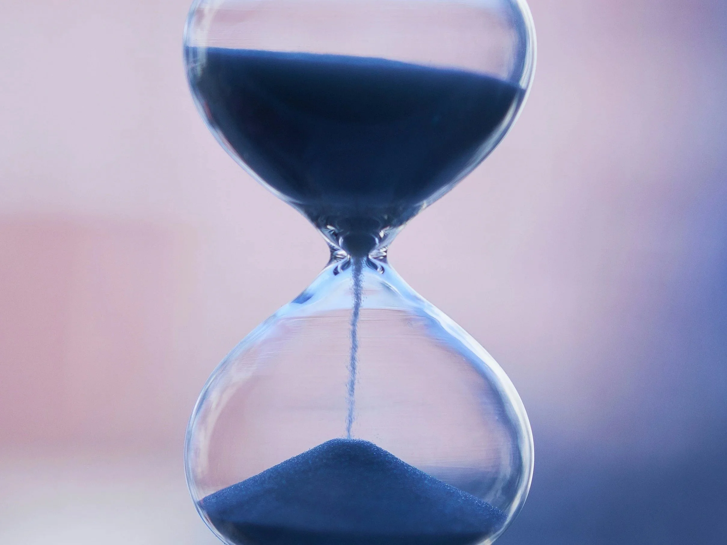 hourglass symbolizing trauma resurfacing years later