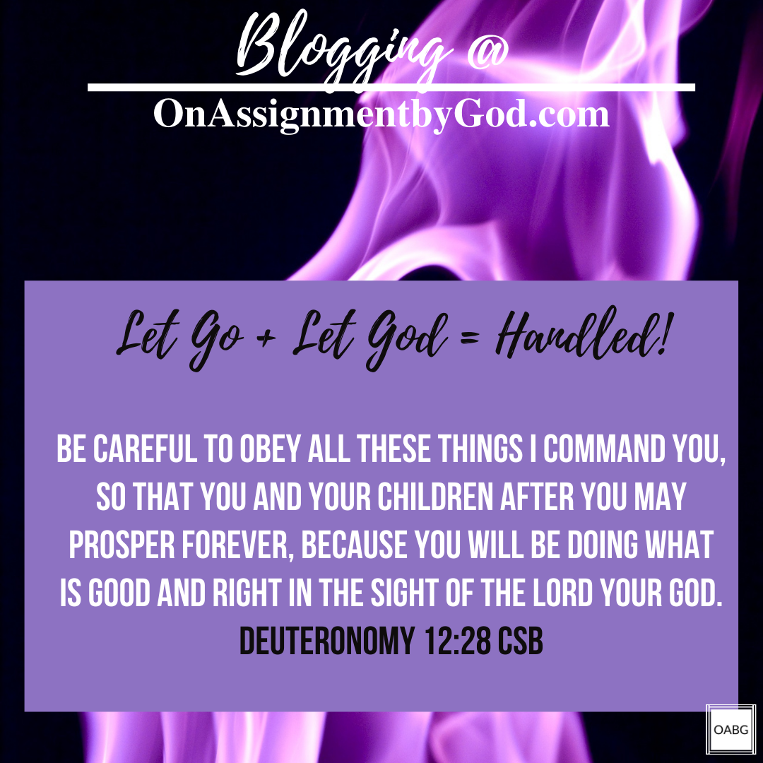 Let Go + Let God = Handled!