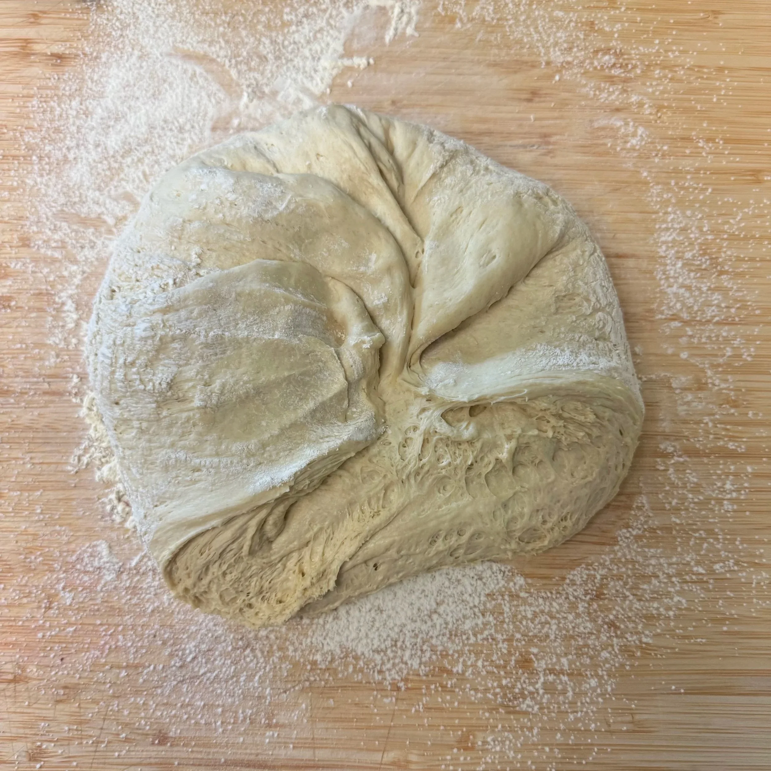 Einkorn sourdough shaping