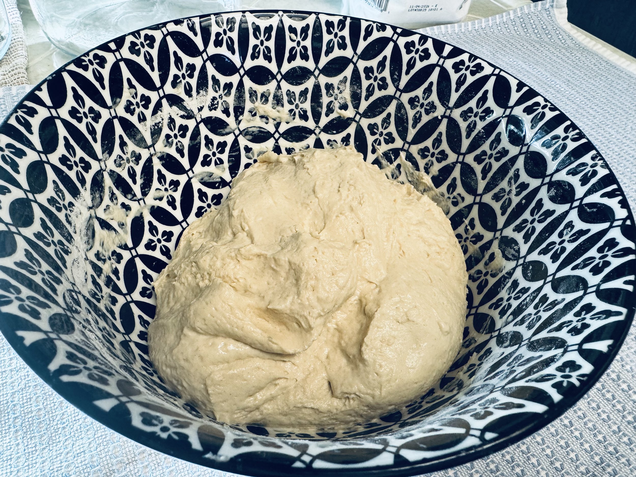 Einkorn sourdough in bowl