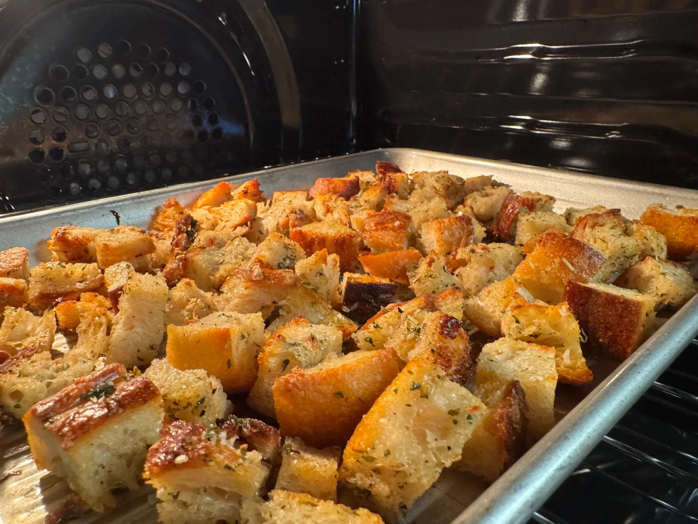 Garlic & Herb Sourdough Croutons