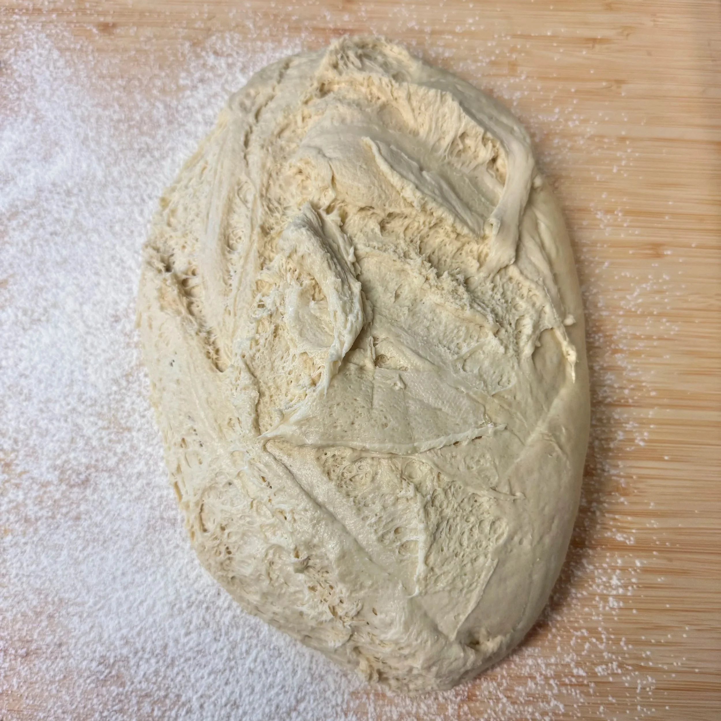 Einkorn sourdough shaping