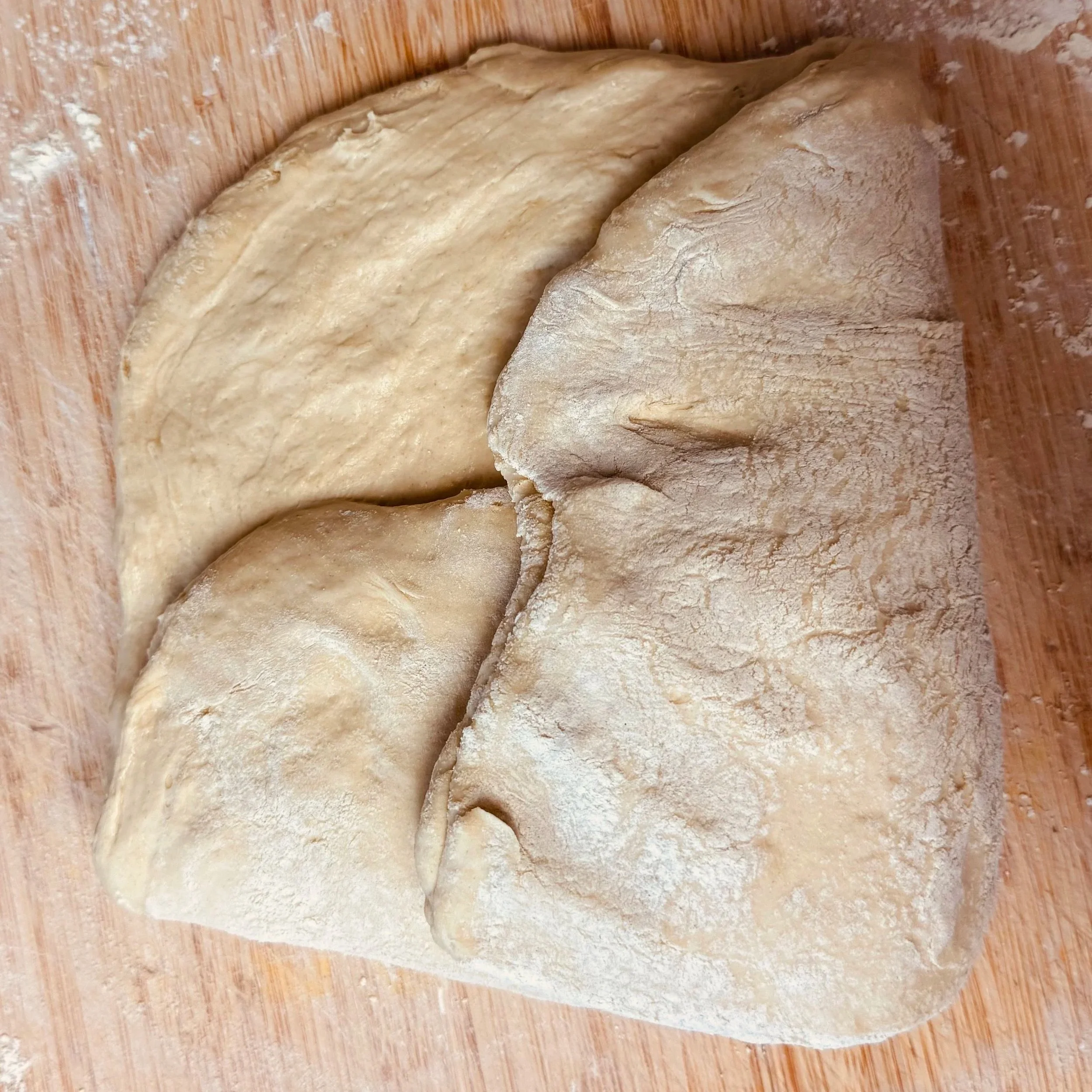 Einkorn sourdough shaping