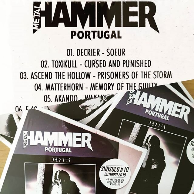 Received our copies of #MetalHammer #Subsolo compilation CDs which feature new and upcoming bands including yours truly! Many thanks to @metalhammerpt 🤘

#AscendTheHollow #ATH #MetalHammerMagazine #MetalHammerPortugal #PrisonersOfTheStorm #CyberMeta