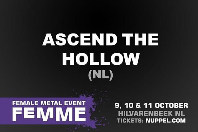 ***AMAZING NEWS*** We are thrilled to announce that we will perform at this year's @femalemetalevent festival in the Netherlands! We are working towards more dates so you will definitely see more gig announcements soon! Who will be there? :) #AscendT
