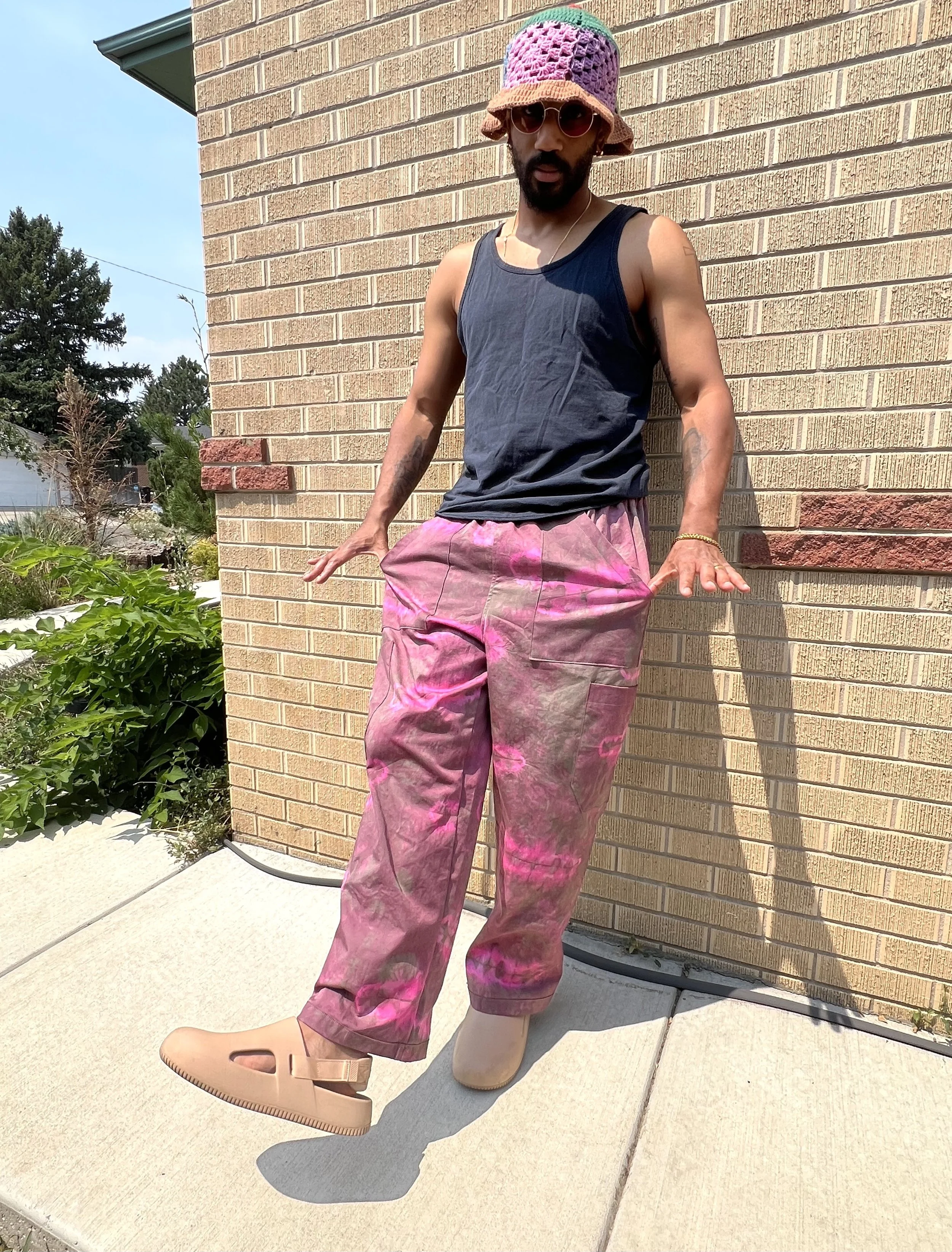 House-Panther Pants in pink