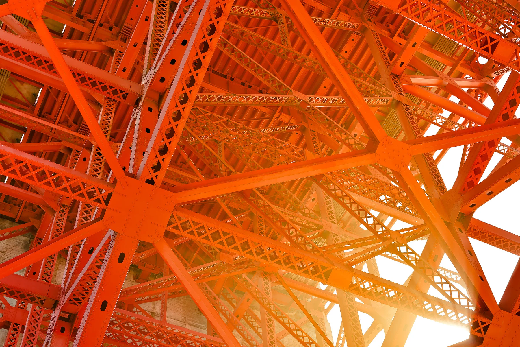 Golden Gate Bridge support detail (San Francisco, CA)