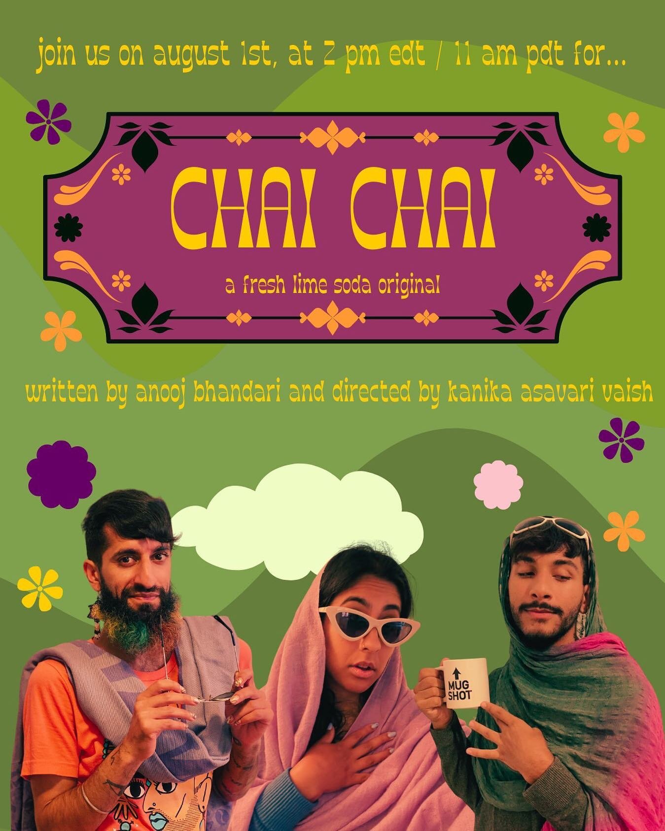 ⭐️☕️LET&rsquo;S☕️HEAR☕️IT☕️FOR☕️THE☕️AUNTIES☕️⭐️

LINK IN BIO TO REGISTER: bit.ly/chaiflsp

❤️

Join us for: CHAI CHAI, written by Anooj Bhandari and directed by Kanika Asavari Vaish! CHAI CHAI is a coming-of-age story told by three fly aunties about