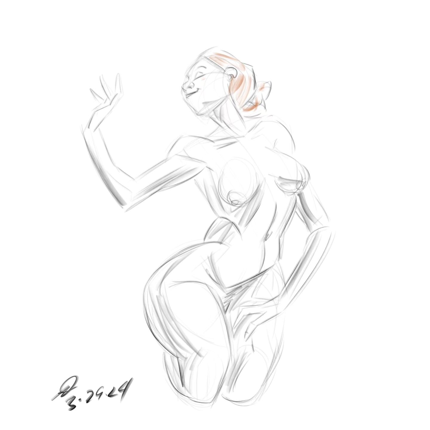 Flowing 5 minute poses of @sofiaartmodel during her first self hosted session. #drawing #sketch #digitalart #digitaldrawing #lifedrawing #figuredrawing