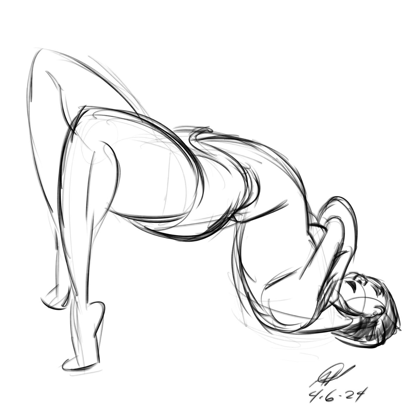 2 minute poses with @artmodelmusingsinc . I really enjoyed going for the flow on these. #drawings #gestures #figuredrawing #lifedrawing #sketches #quicksketch #digital #digitalart