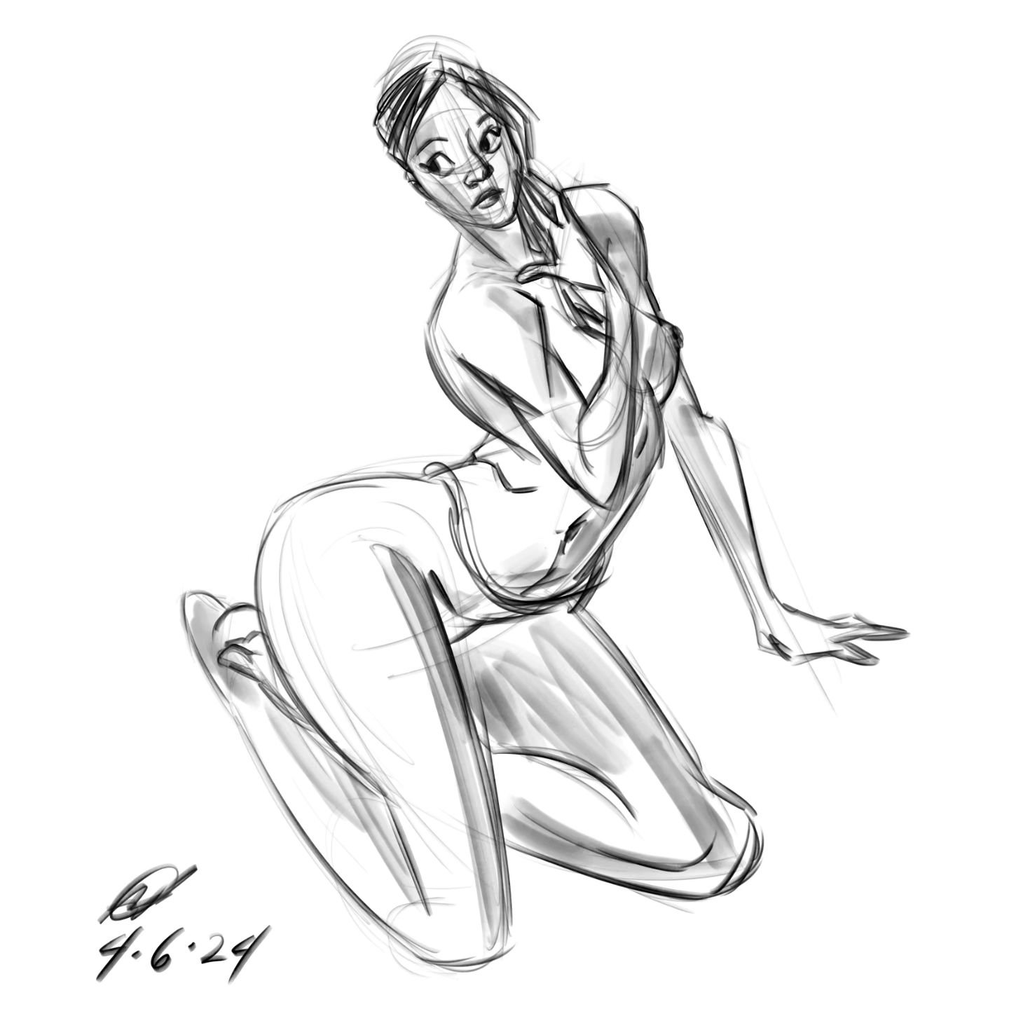 5 minute poses of @artmodelmusingsinc . #drawing #lifedrawing #figuredrawing #sketches #digital #digitalart