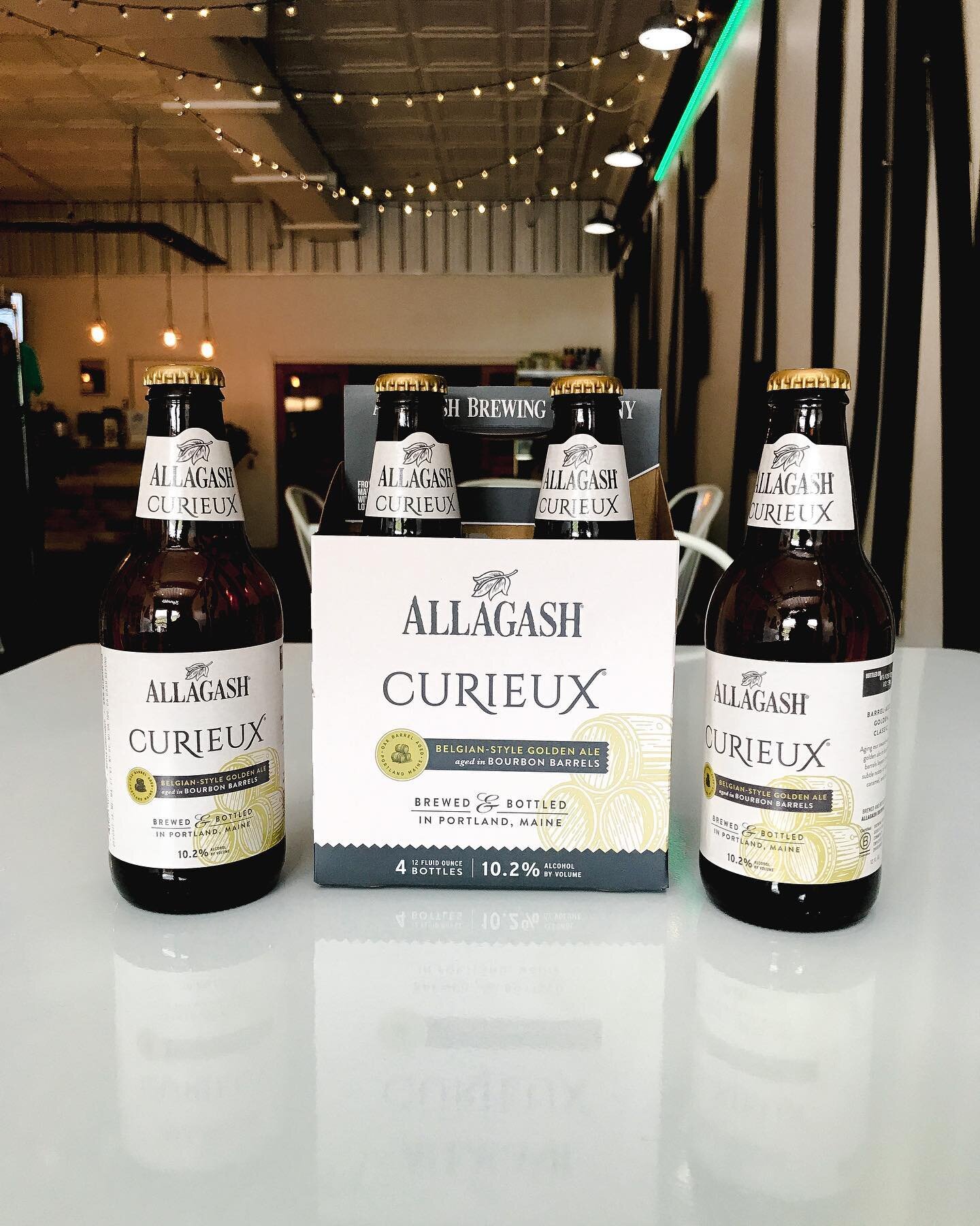 This weekend&rsquo;s craft feature 🙌🏼

🍺@allagashbrewing Curieux

A Belgian-style golden ale aged in bourbon barrels. Brewed and bottled in Portland, Maine.

One of a handful of new brews in this week! Curieux is available in 4 packs and a single 
