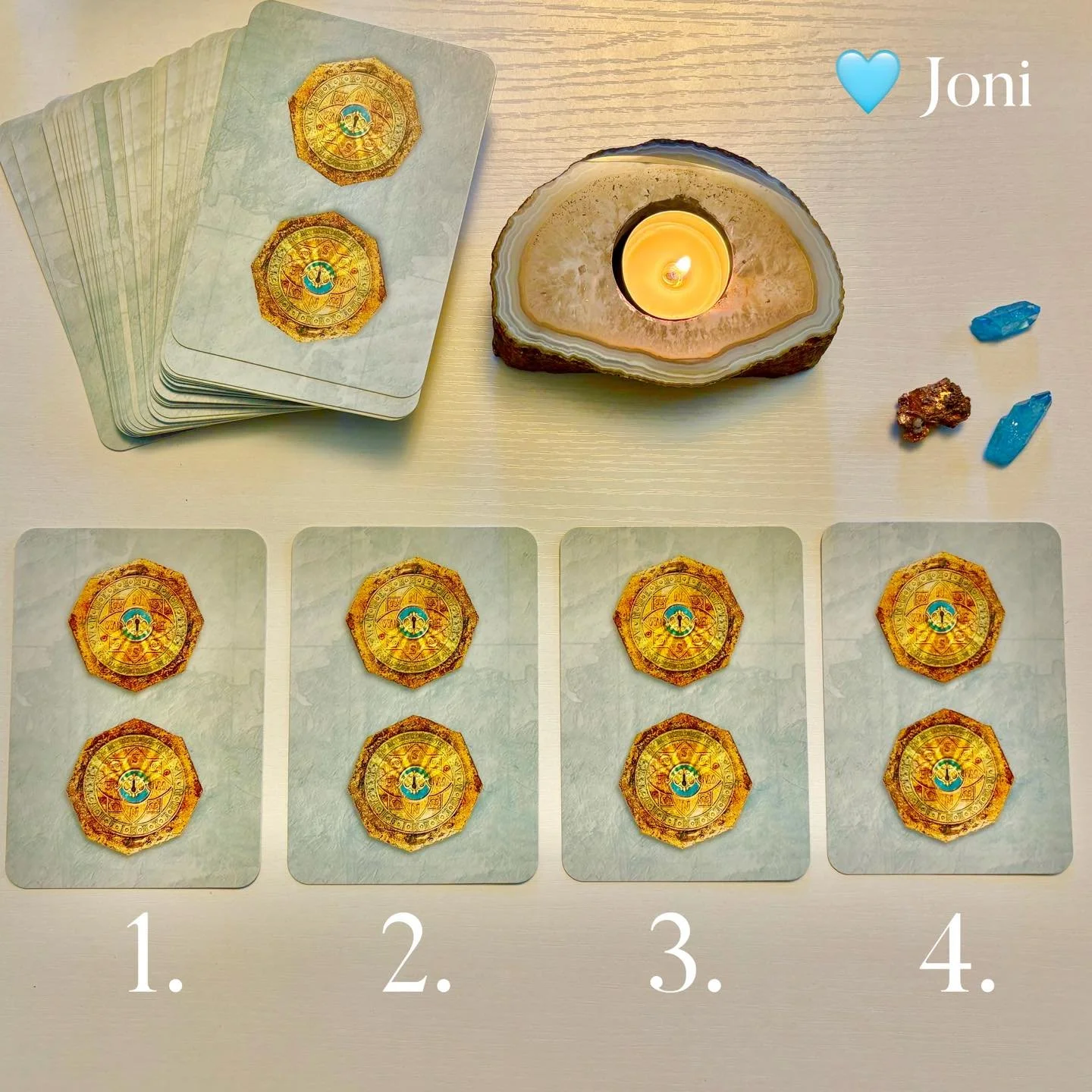 💫 ~ Welcome back! ~ 💫 

Here are your card messages!! 

 ~~~~~~☀️☀️☀️~~~~~~

✨Thank you for being here! 

🩵 
Joni 

Deck: Enchanted map