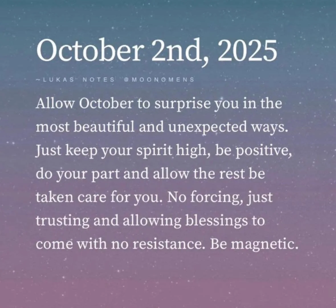Allow the blessings in. Some may surprise you. ✨Trust!