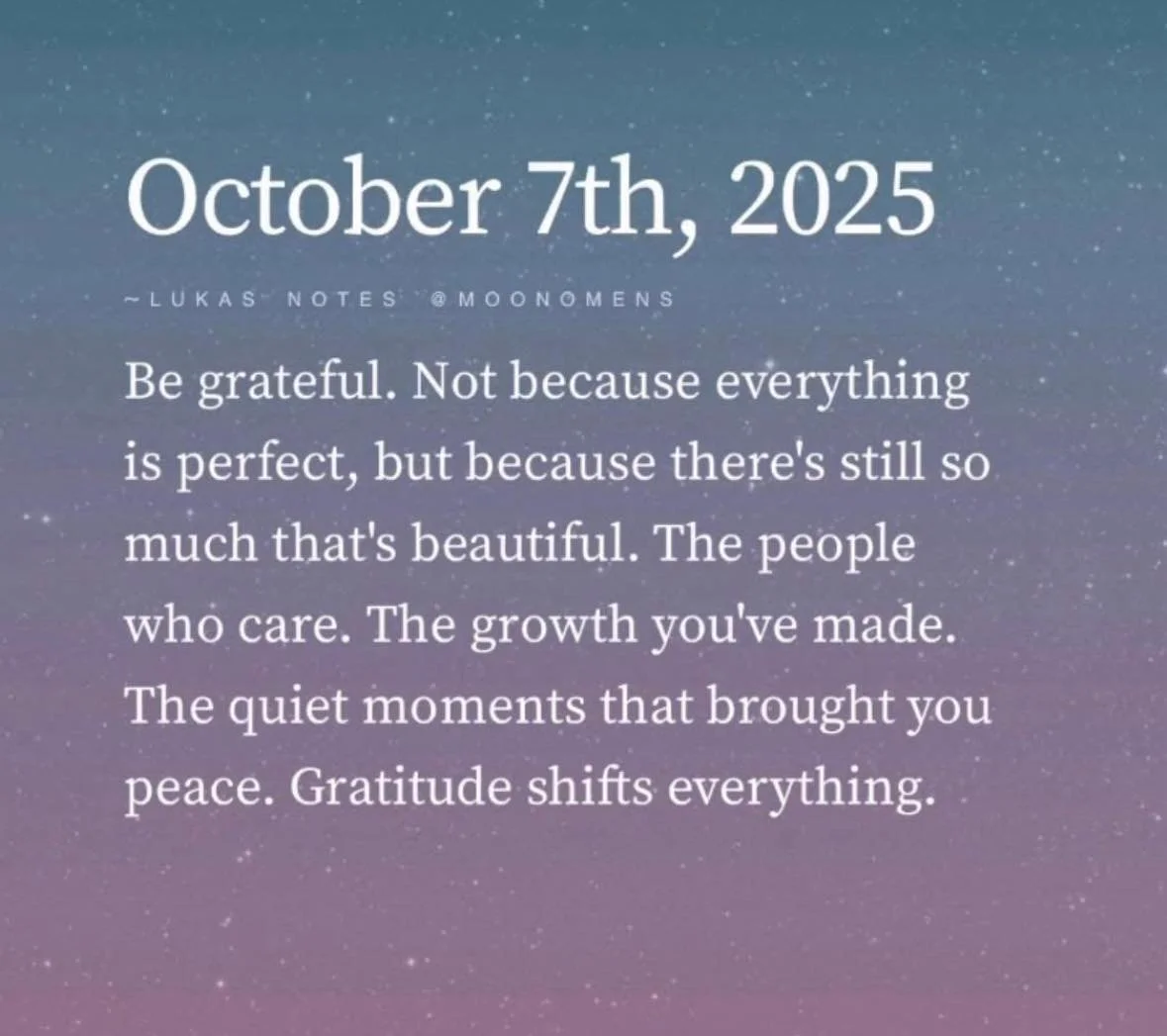 Gratitude shifts everything. 🩵✨