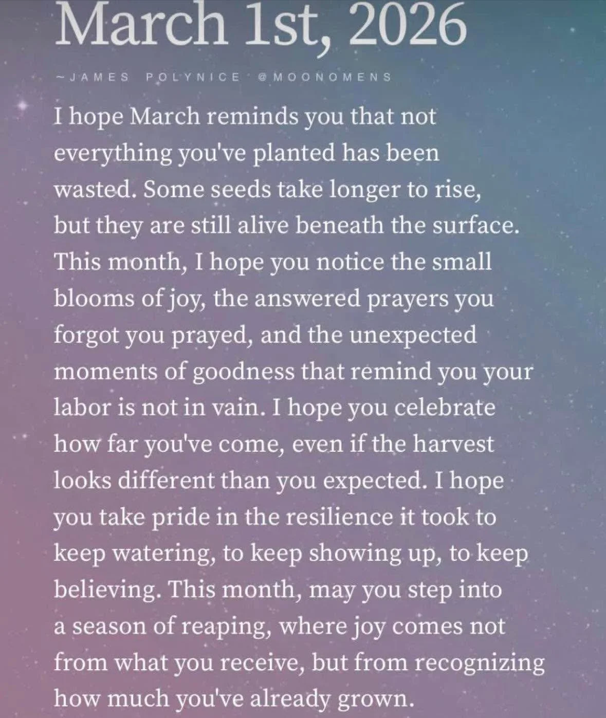 Welcome to March! 🩵✨