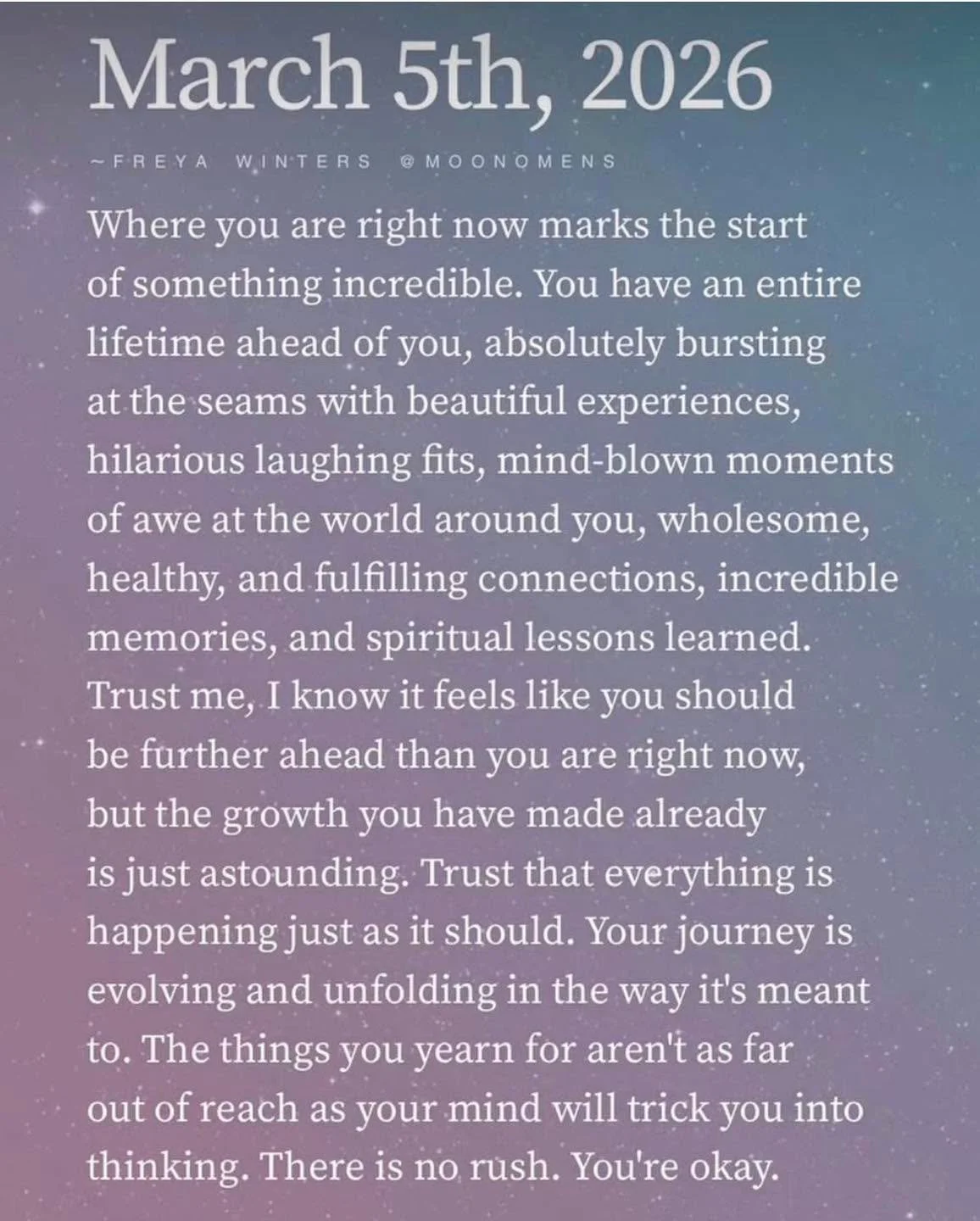 You&rsquo;re okay. 🩵✨