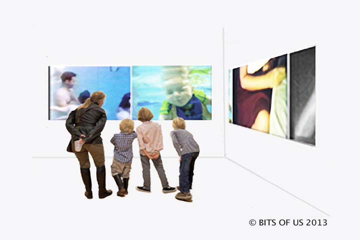 Bits of Us gallery partners also have the option to exhibit portions of the collective film in progress.