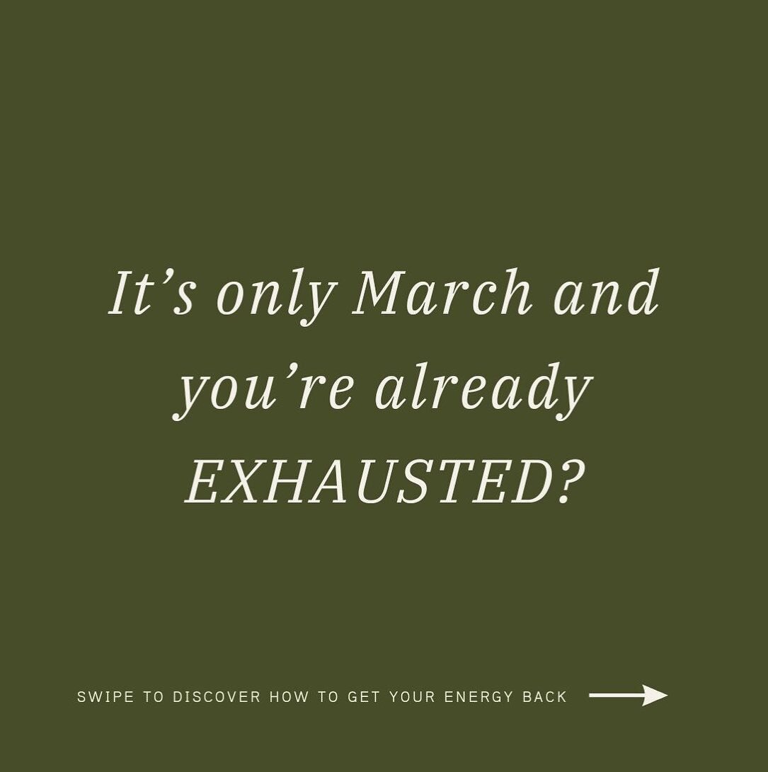 It&rsquo;s only March and you&rsquo;re already exhausted!

There&rsquo;s so much you wanted to do this year but it&rsquo;s only March and you&rsquo;re already exhausted. You know you don&rsquo;t want to get to the end of the year and realise you have