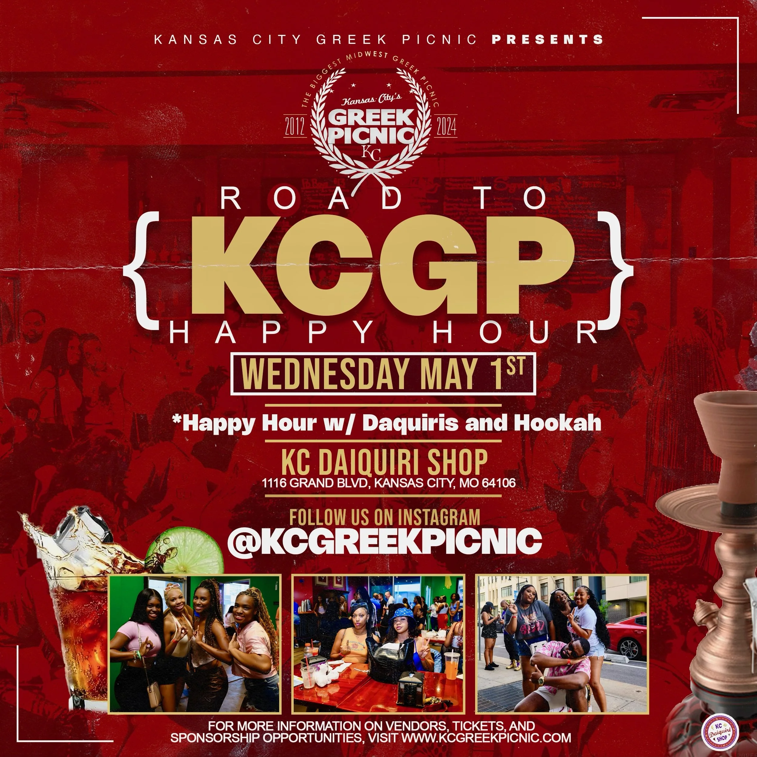 Happy Hour w/ Daiquiris &amp; Hookah 