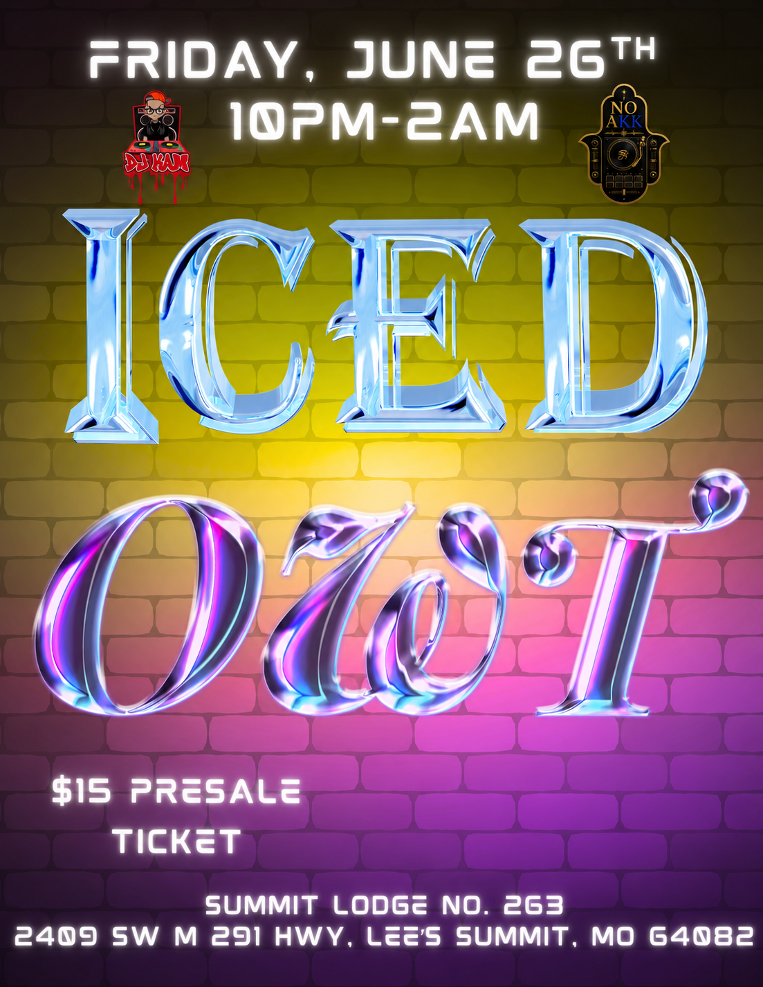 Friday - June 26 - ICED OWT Undergraduate Party - Early bird ticket-$15