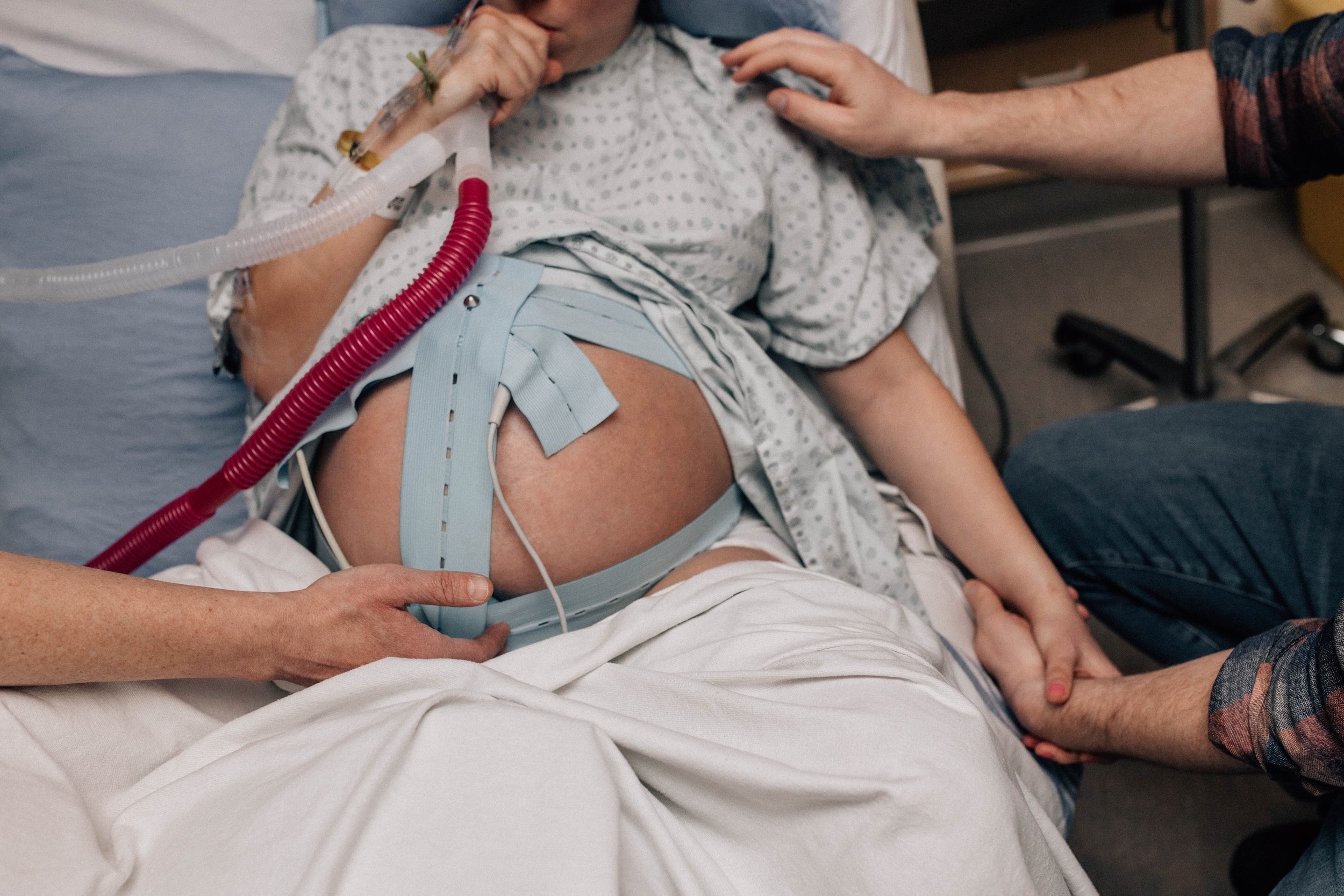 hospital birth calgary continuous monitoring