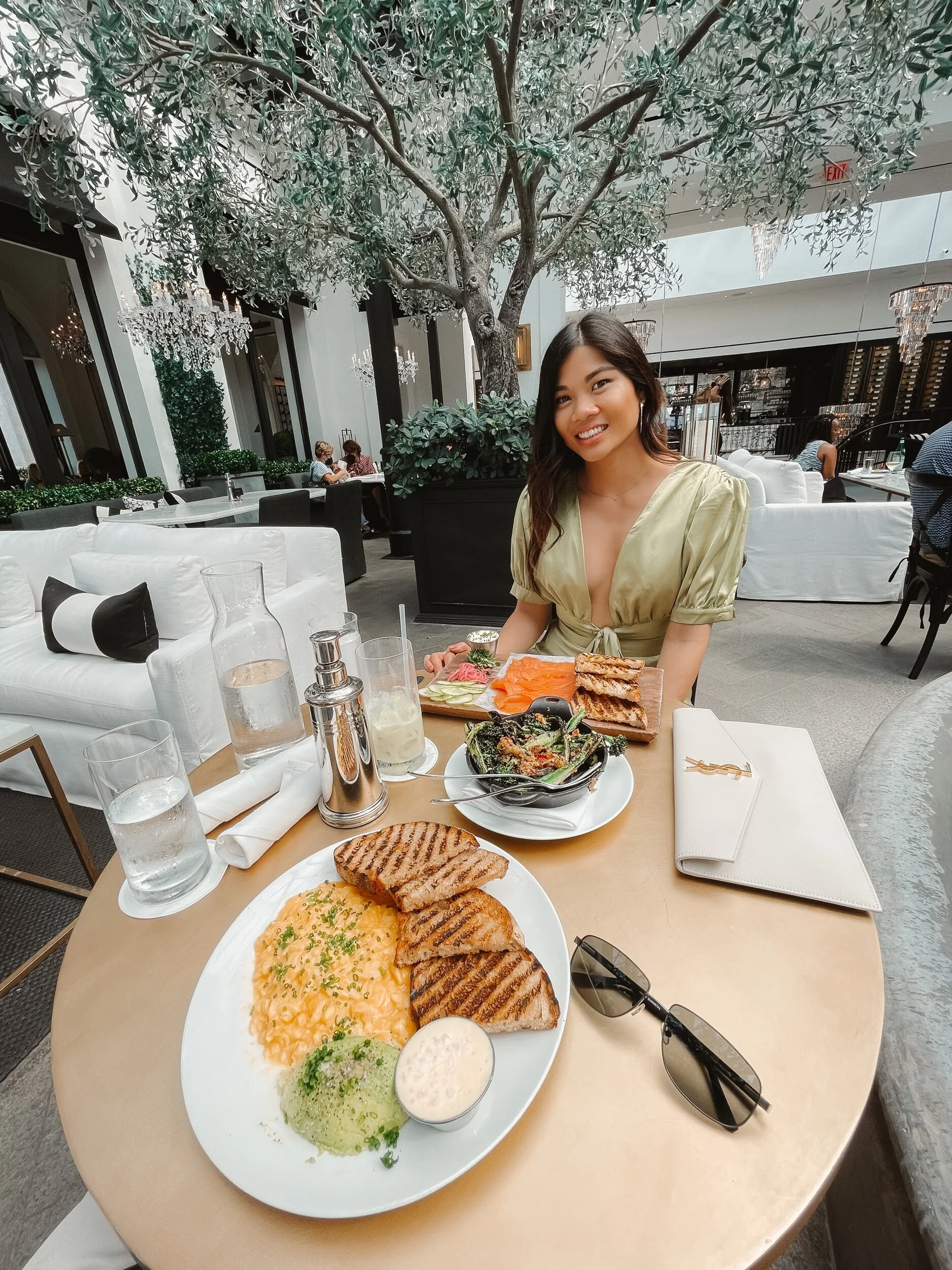 Outfit linked here: Showpo.com Salacia Top and Skirt in Olive Satin