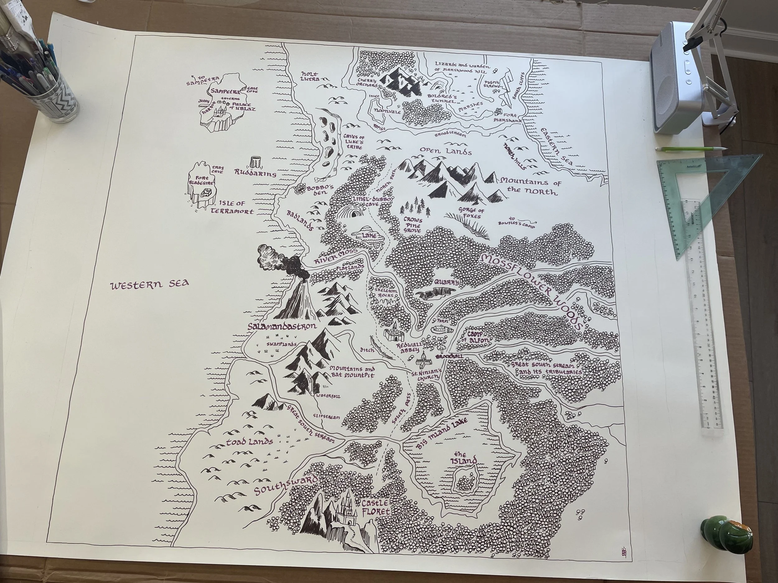 Map of Redwall's Mossflower Country