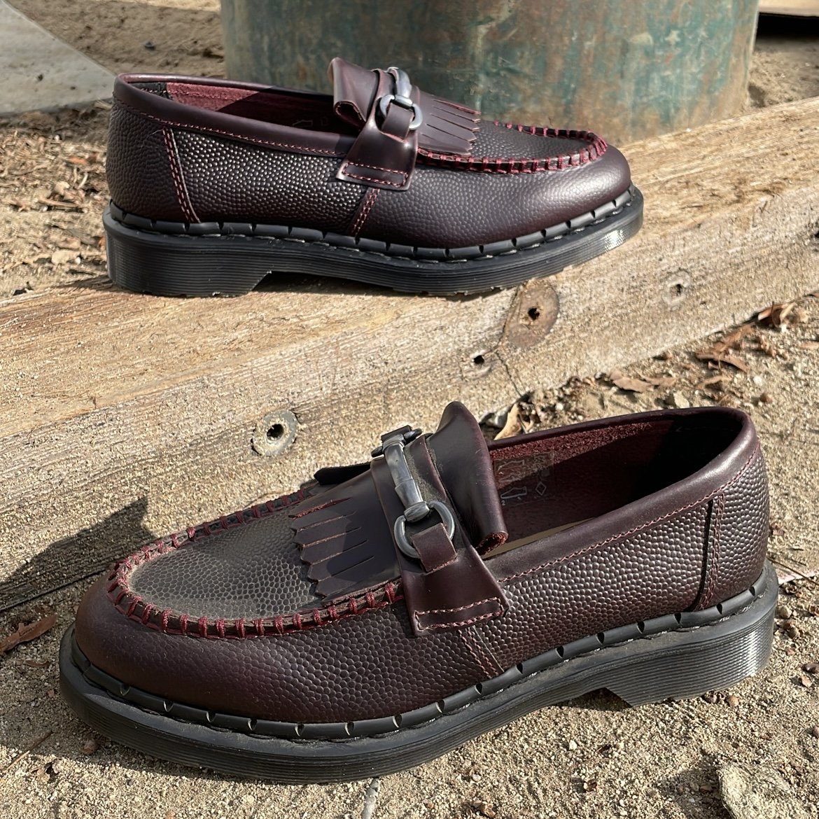 Dr Martens  Adrian Snaffle - Oxblood Atlas Pebble Grain - Loafers