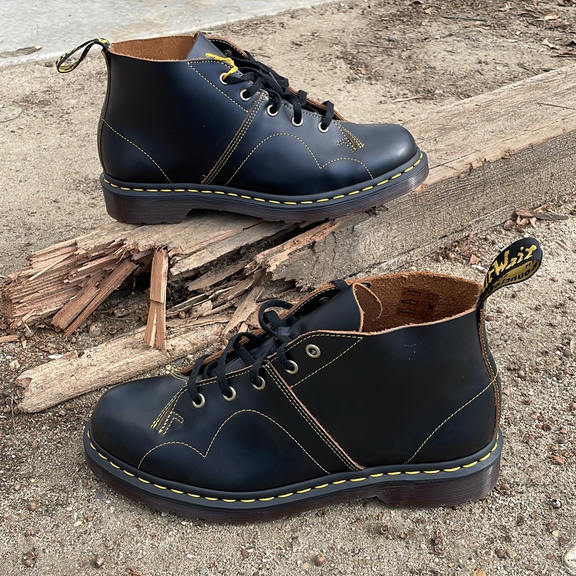 Dr Martens Church Black Vintage Smooth