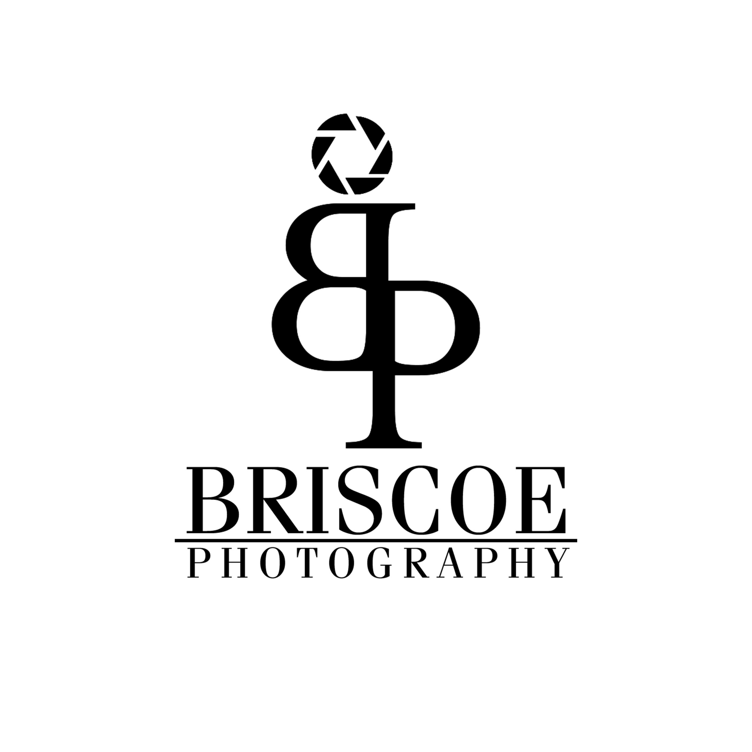 Black text on white background reads "Pruitt Bresse Photography" with a logo of a wine glass with a camera shutter design inside it.