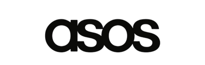 ASOS logo on a black background