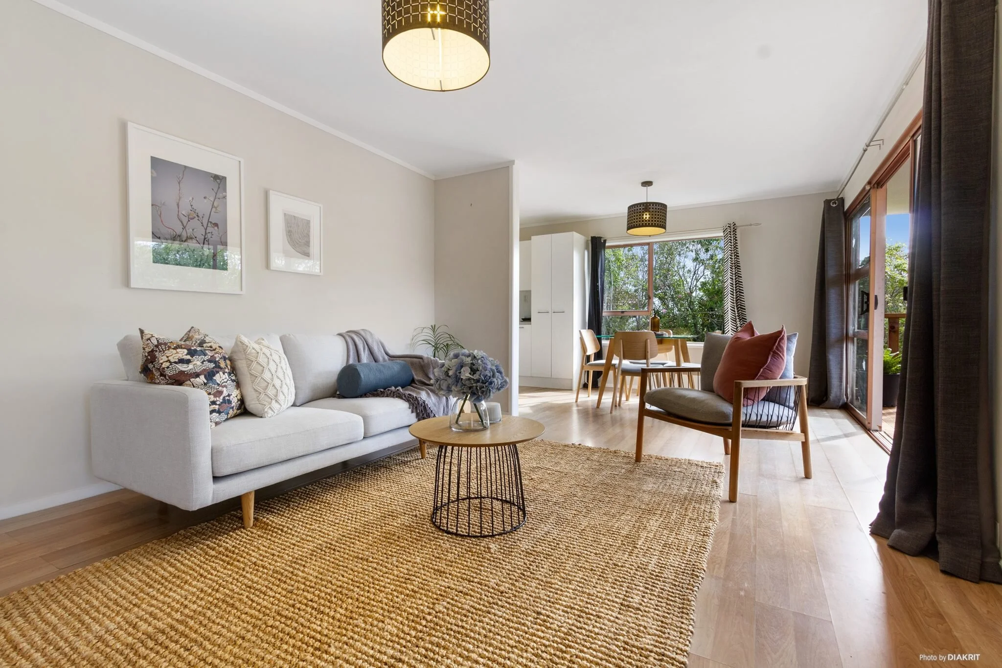 Staged West Auckland Living Room - Unit 