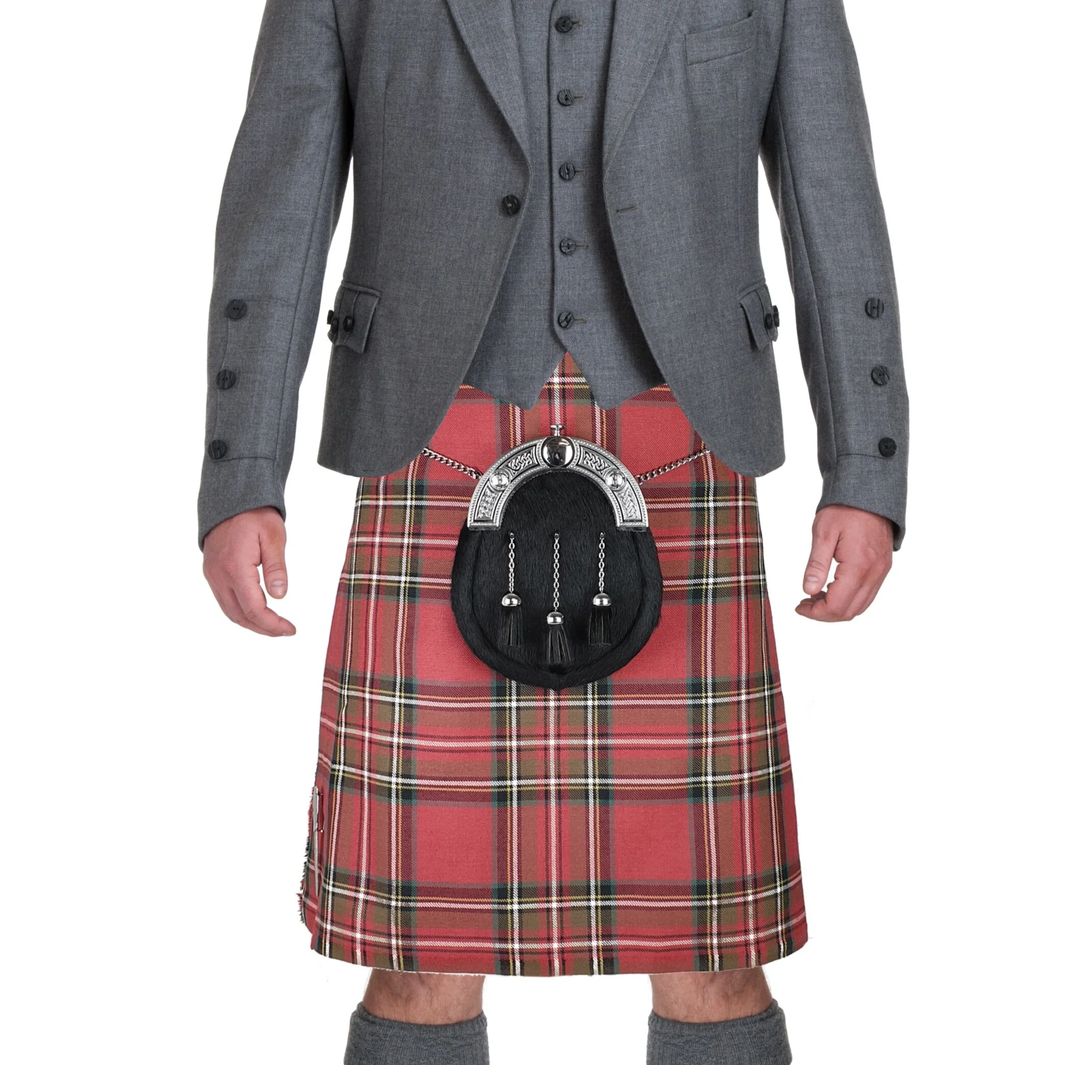 light grey kilt jacket