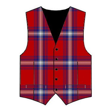 Mediumweight Wool Spartans Tartan Waistcoat from Slanj Kilts