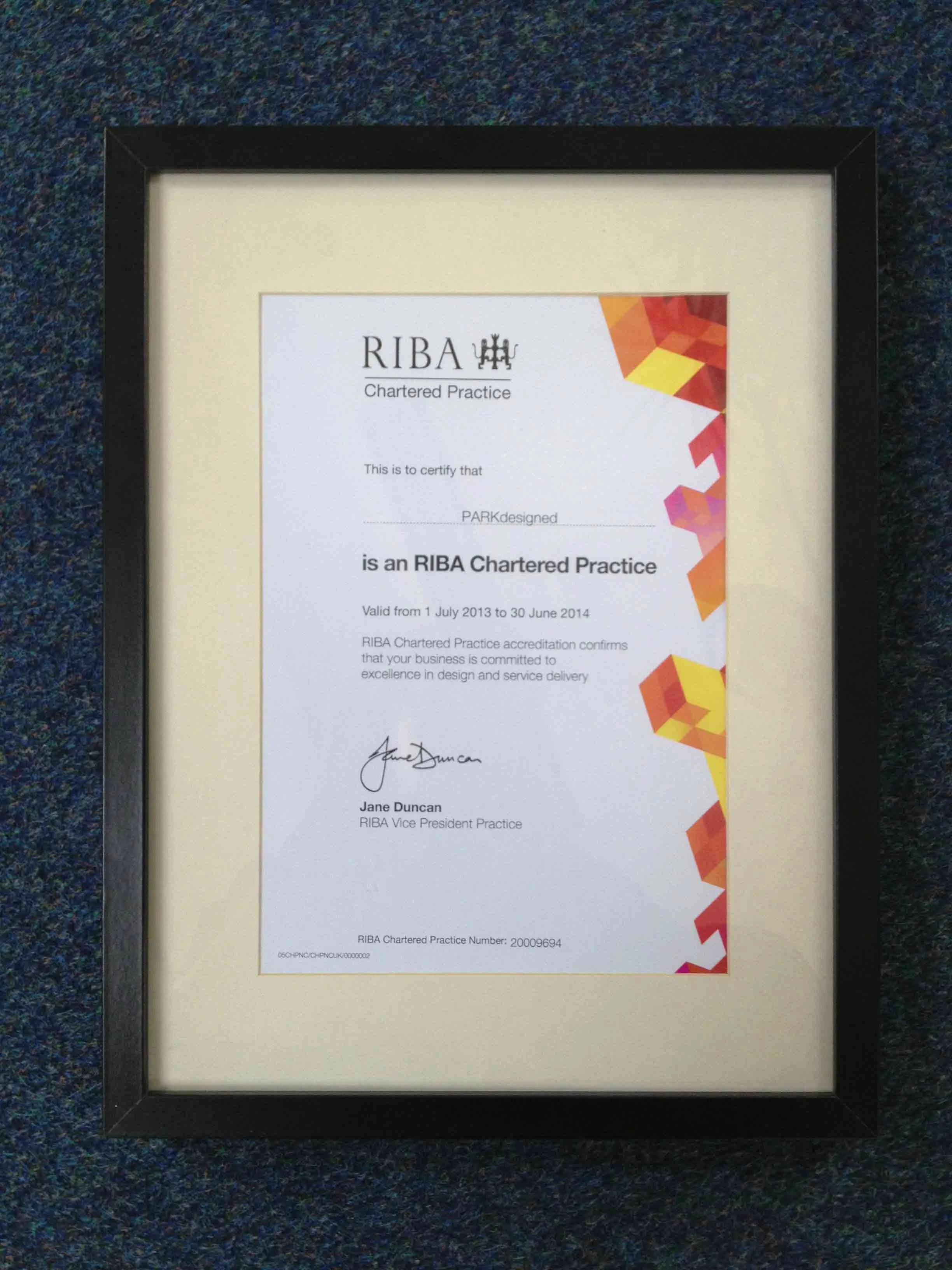 RIBA CHARTERED PRACTICE