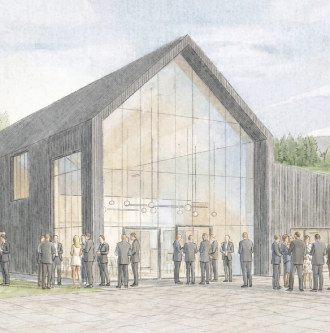 Early Sketch Designs for a New Wedding Venue at a Local Golf Course 