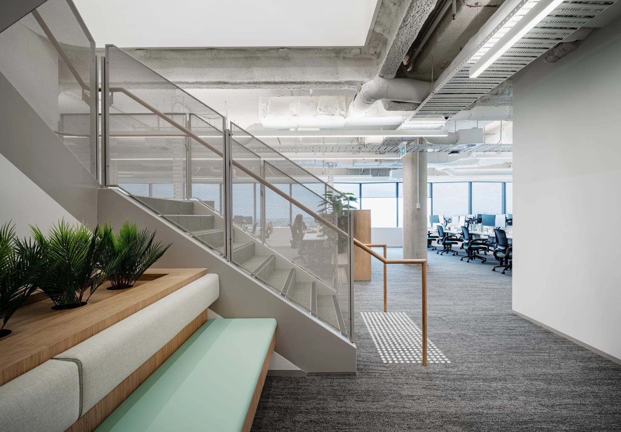 Informal seating adjacent to meeting rooms