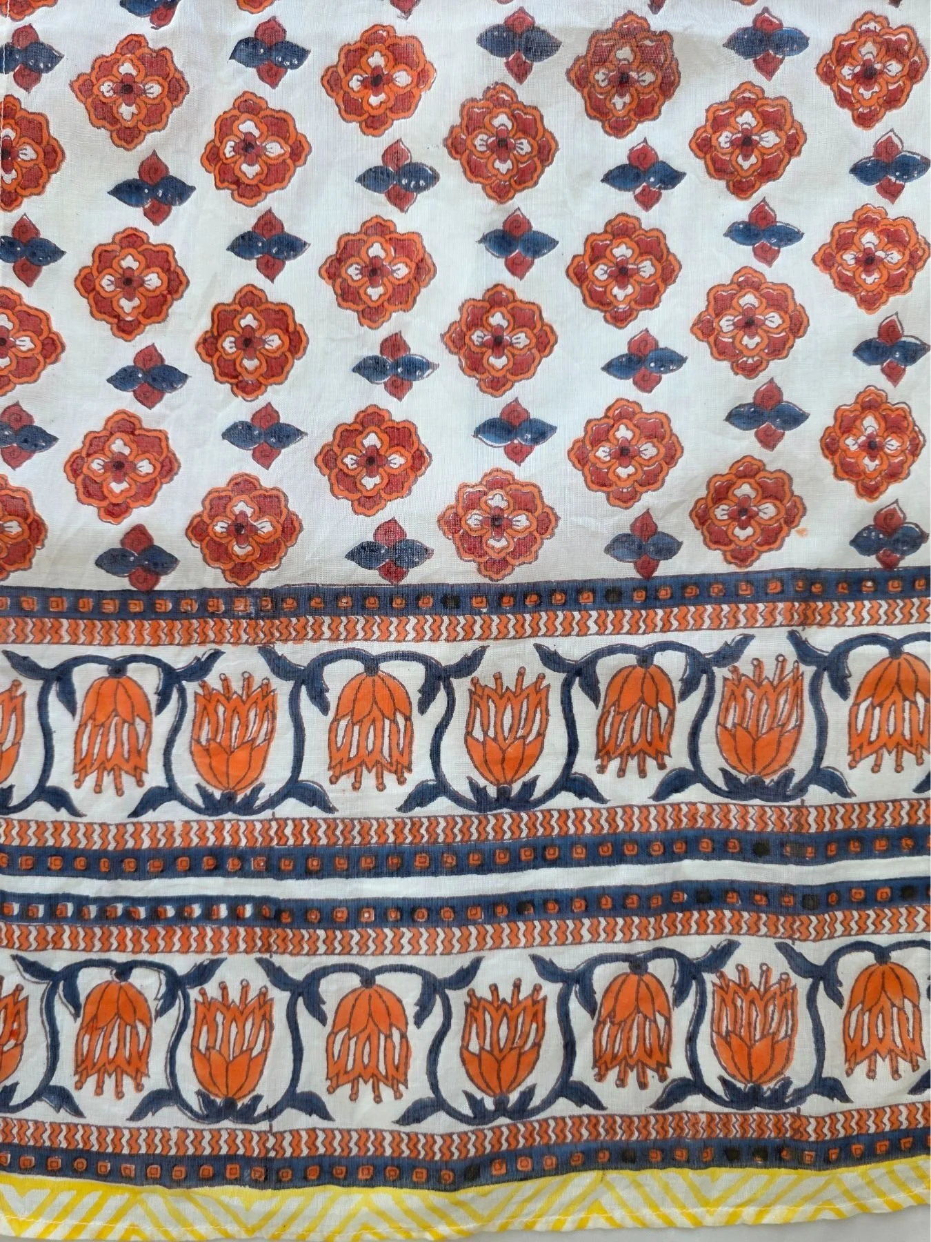 Floral-block-printed-organic-cotton-scarf-orange-tulip-fabric.jpg