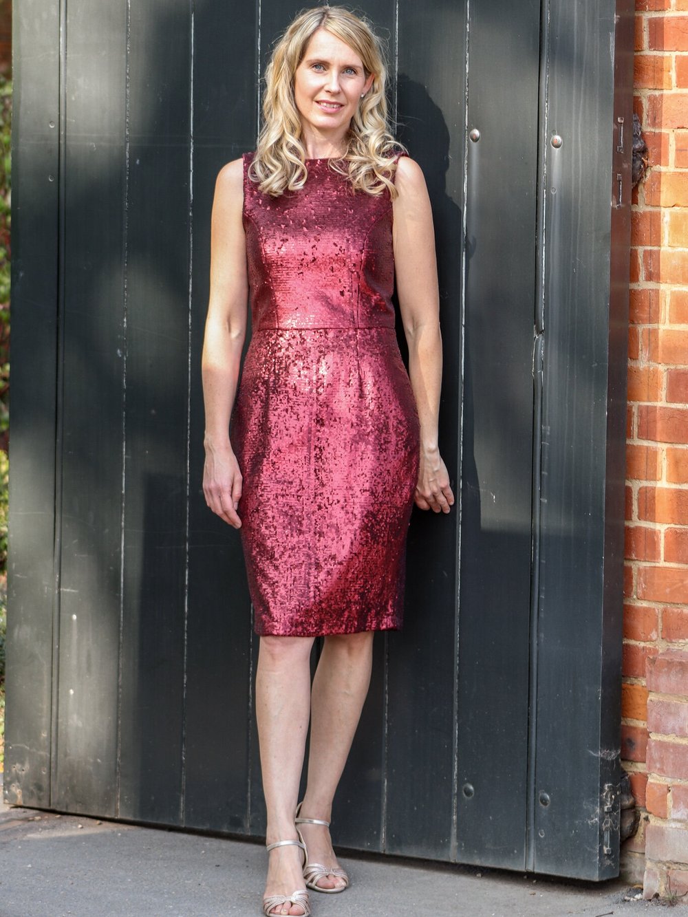 Red Sequin Freedom Shift Dress