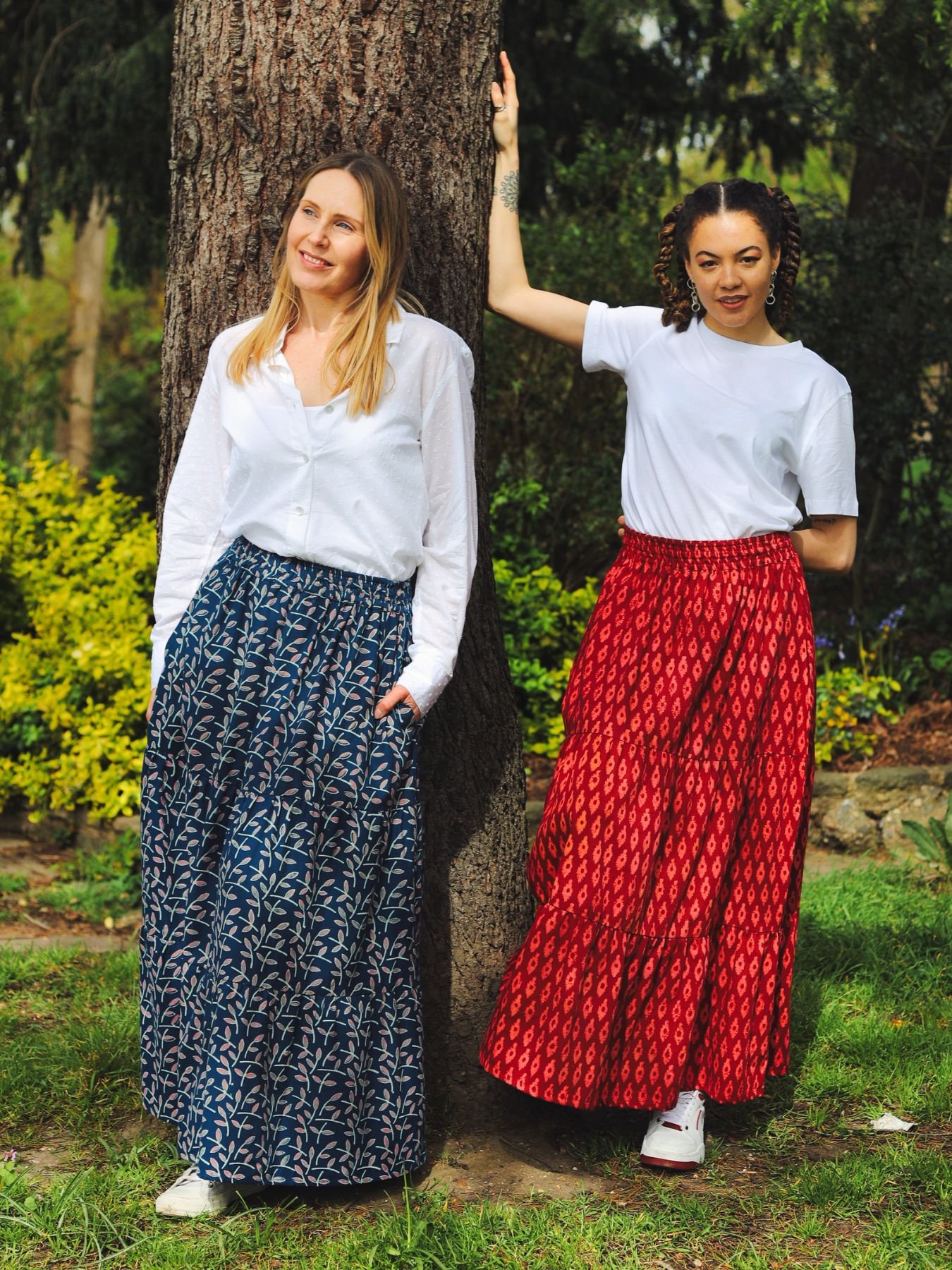 Organic-cotton-navy-bue-and-red-printed-maxi-skirts.jpg