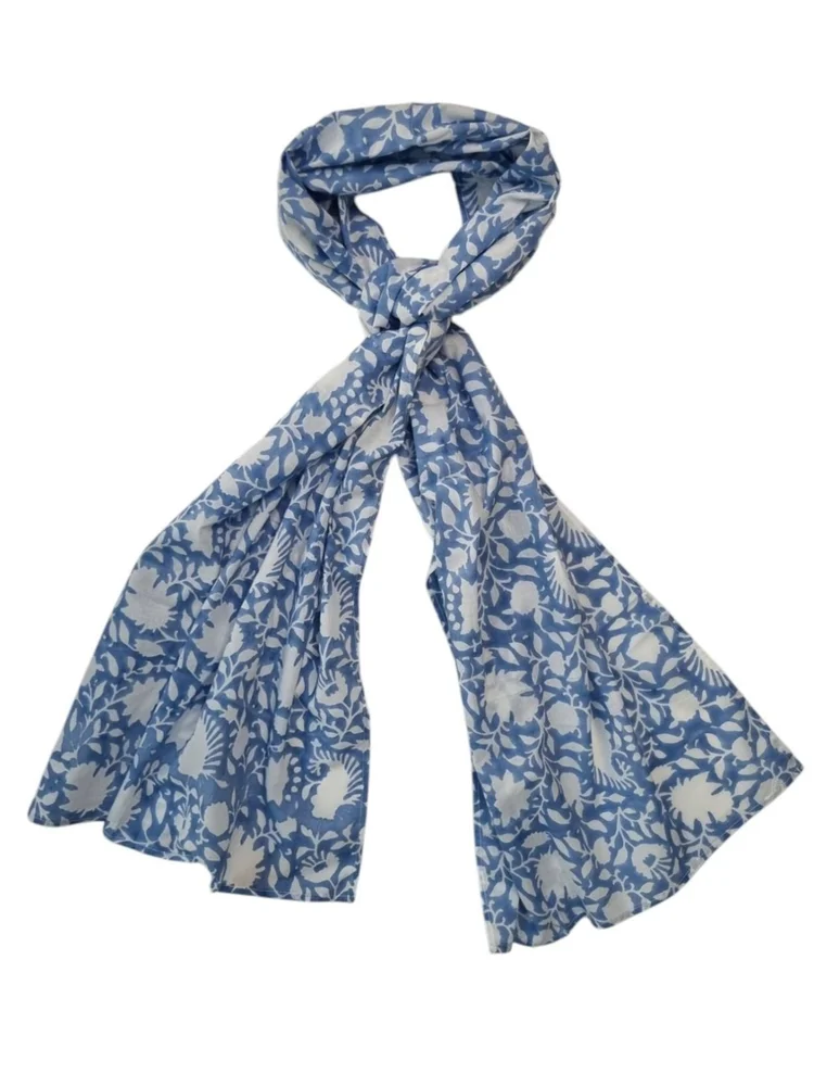 Clem Floral Cotton Scarf main image 0