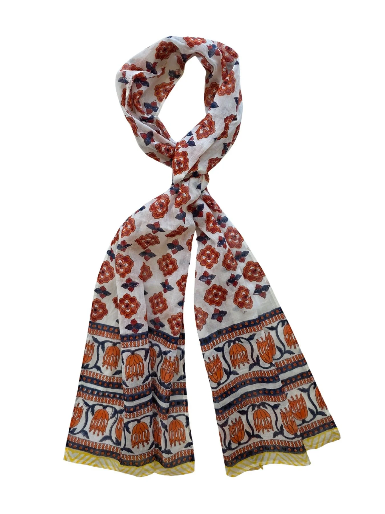 Floral-block-printed-organic-cotton-scarf-orange-tulip.jpg
